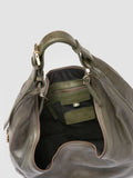 JULIE 015 - Green Leather Shoulder Bag - thumb image 6,side view