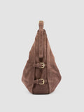 JULIE 015 - Brown Suede Shoulder Bag - thumb image 3,side view