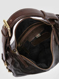 JULIE 016 - Brown Leather Shoulder Bag - thumb image 6,side view