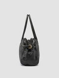 JULIE 019 - Black Leather Handle Bag - thumb image 3,side view