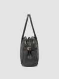 JULIE 019 - Black Leather Handle Bag - thumb image 5,side view