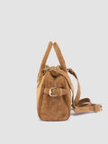 JULIE 020 - Brown Suede Handle Bag - thumb image 5,side view