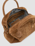 JULIE 020 - Brown Suede Handle Bag - thumb image 6,side view