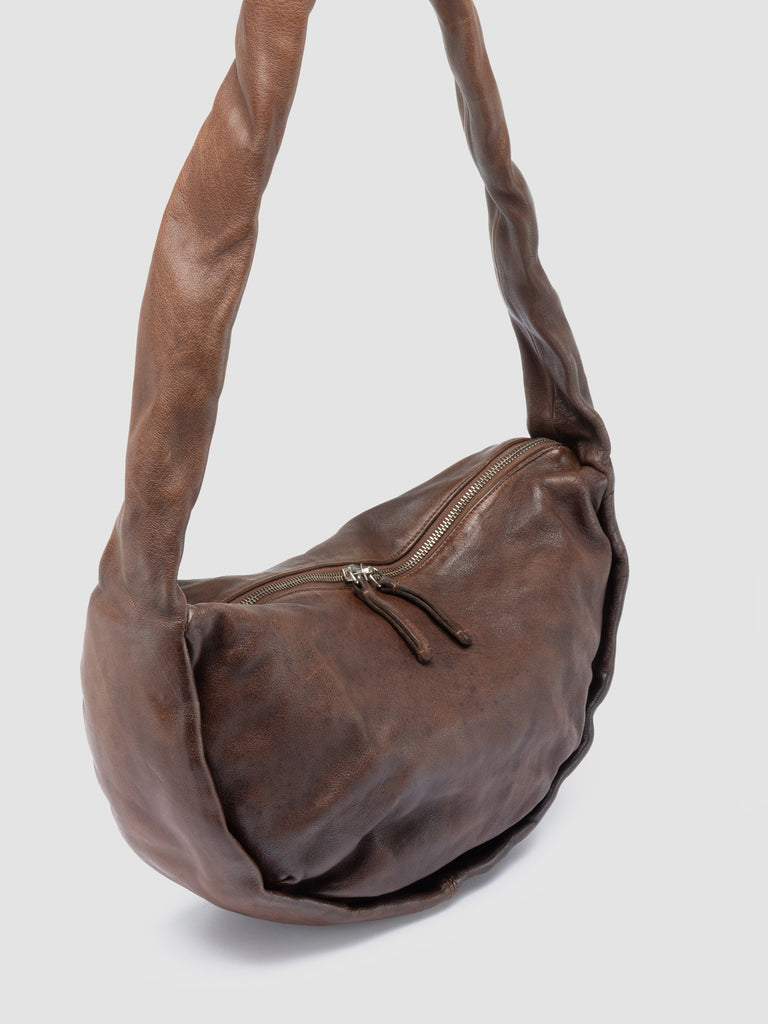 BOLINA 046 - Brown Leather Crossbody Bag-hover