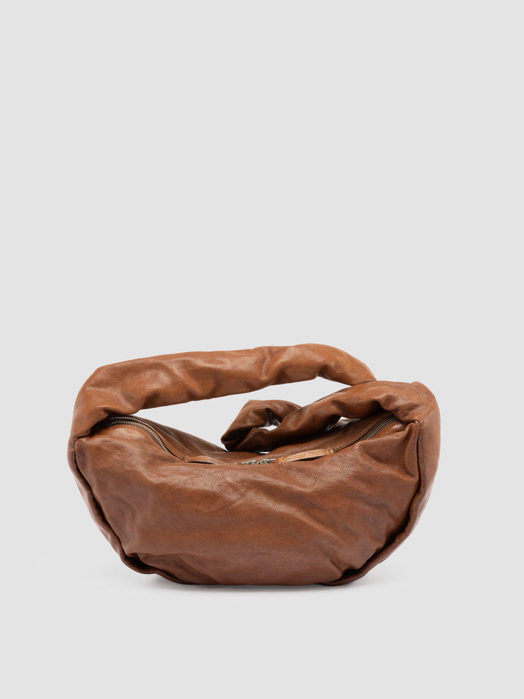 BOLINA 046 - Brown Leather Crossbody Bag - image 4,side view