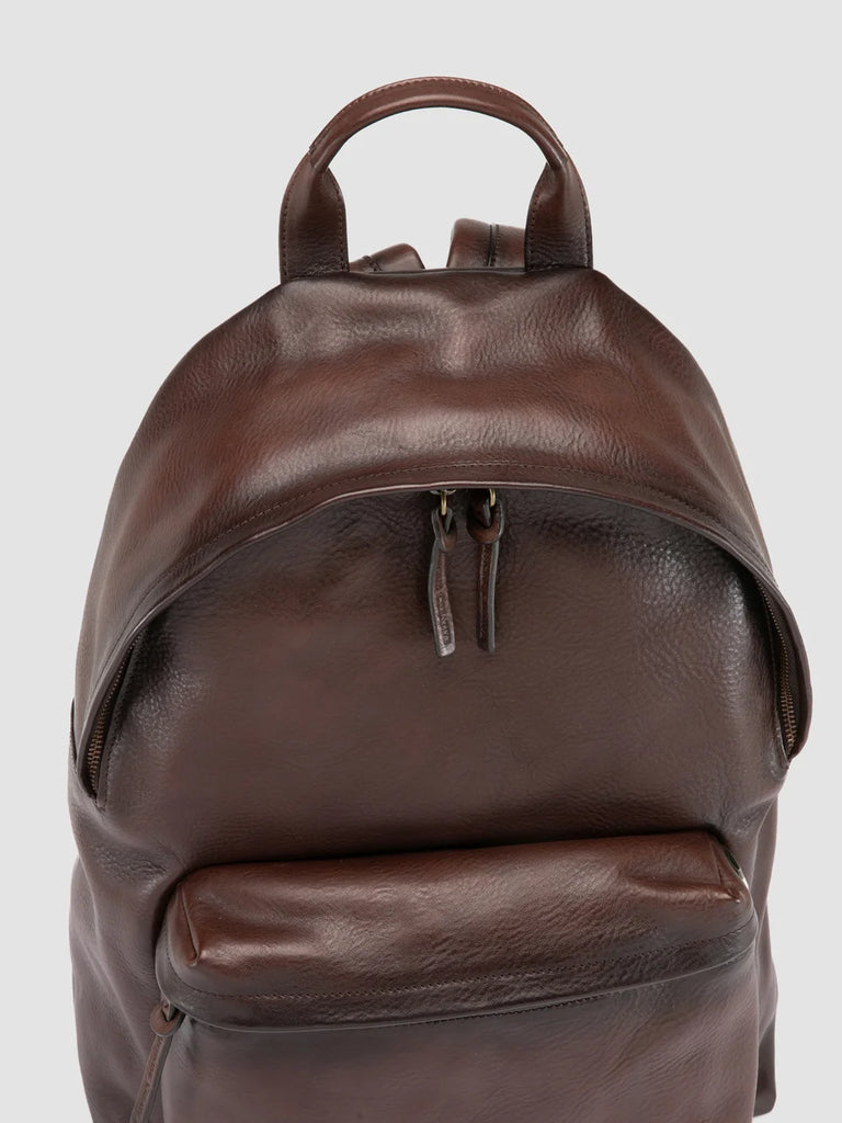 OC PACK 001 - Brown Leather Backpack-hover