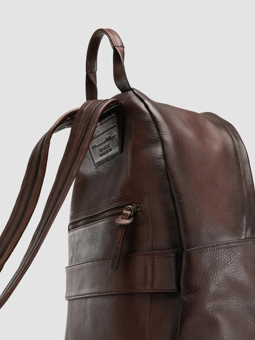 Men's Brown Leather Backpack: OC PACK 001 – Officine Creative