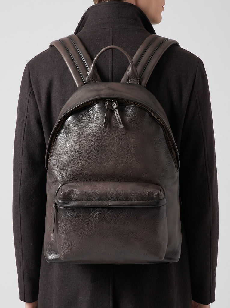 OC PACK 001 - Brown Leather Backpack-hover
