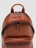 OC PACK 001 - Brown Leather Backpack - thumb image 2,side view