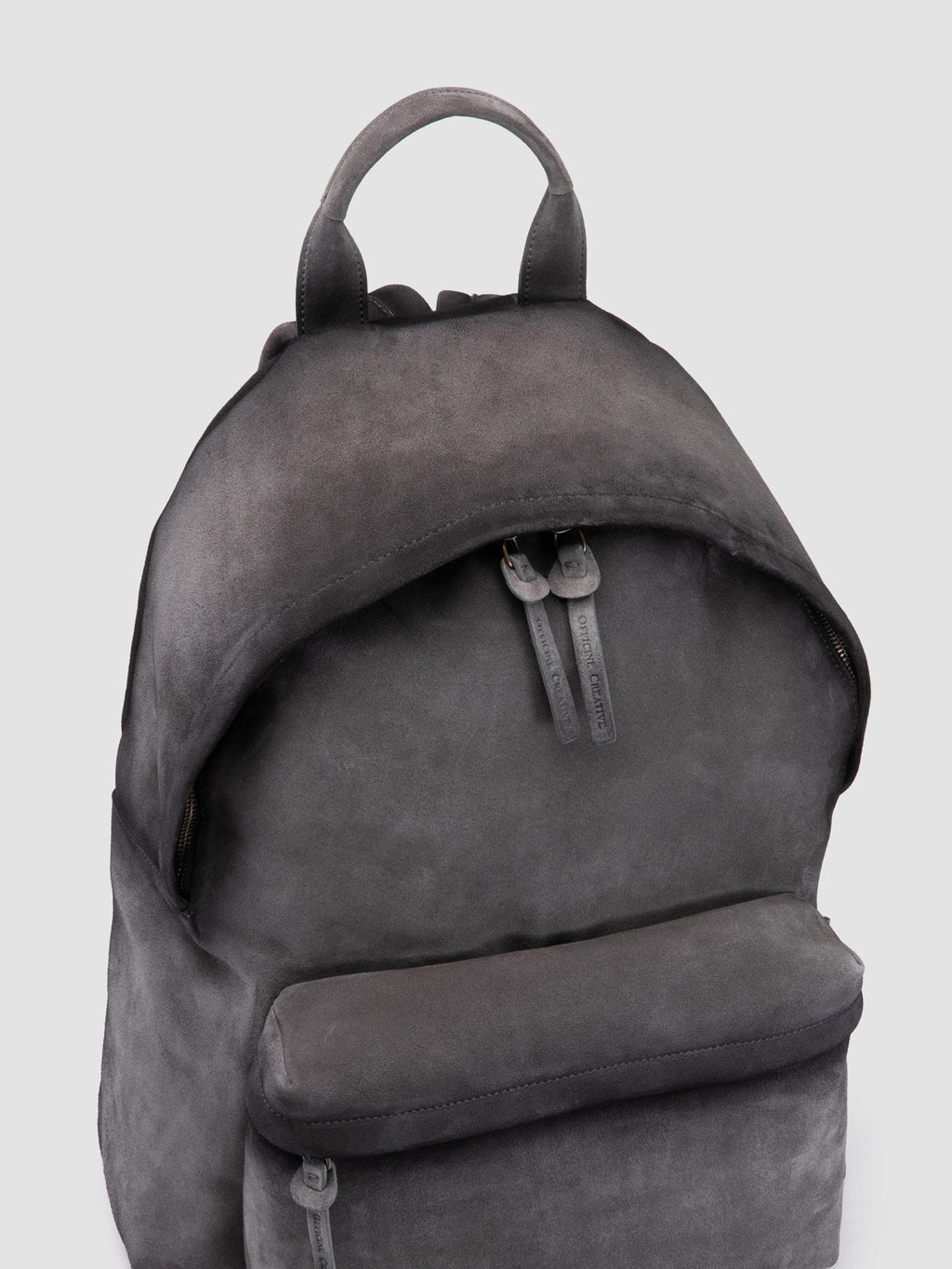 OC PACK 001 - Grey Suede Backpack - image 2,side view