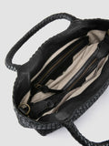 RAQUEL 001 - Black Leather Shoulder Bag - thumb image 6,side view