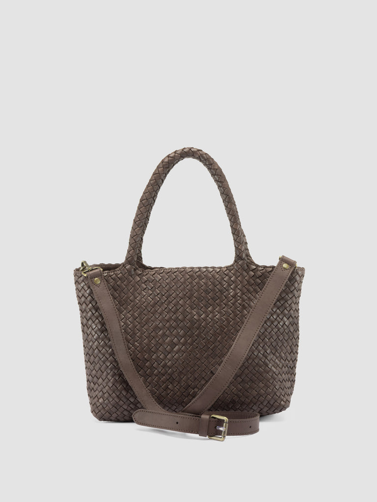 RAQUEL 001 - Brown Leather Shoulder Bag