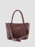 RAQUEL 001 - Burgundy Leather Shoulder Bag - thumb image 4,side view