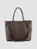 RAQUEL 002 - Brown Leather Shoulder Bag - thumb image 4,side view