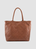 RAQUEL 002 - Brown Leather Shoulder Bag - thumb image 1,side view