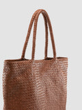 RAQUEL 002 - Brown Leather Shoulder Bag - thumb image 2,side view