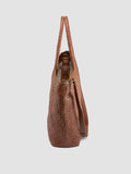 RAQUEL 002 - Brown Leather Shoulder Bag - thumb image 5,side view