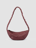 RAQUEL 003 - Burgundy Leather Crossbody Bag - thumb image 1,side view