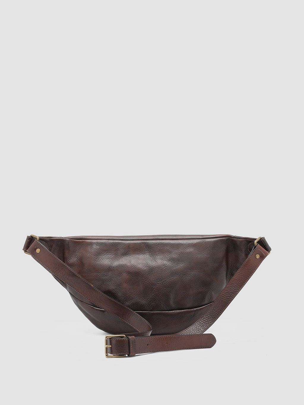 RARE 28 - Brown Leather Waist Belt - 1