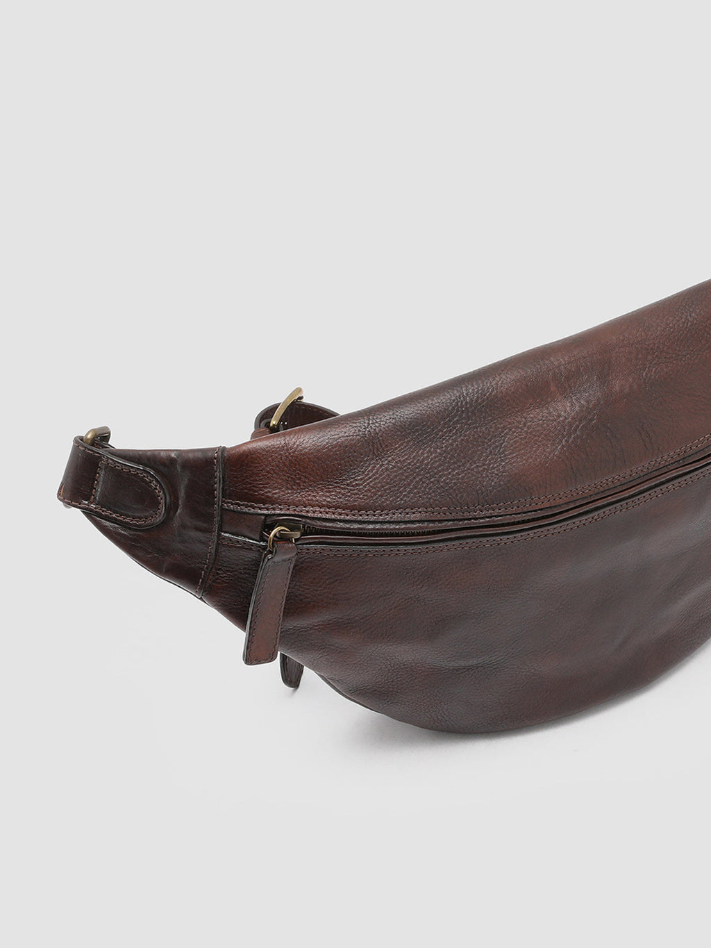 RARE 28 - Brown Leather Waist Belt - 3