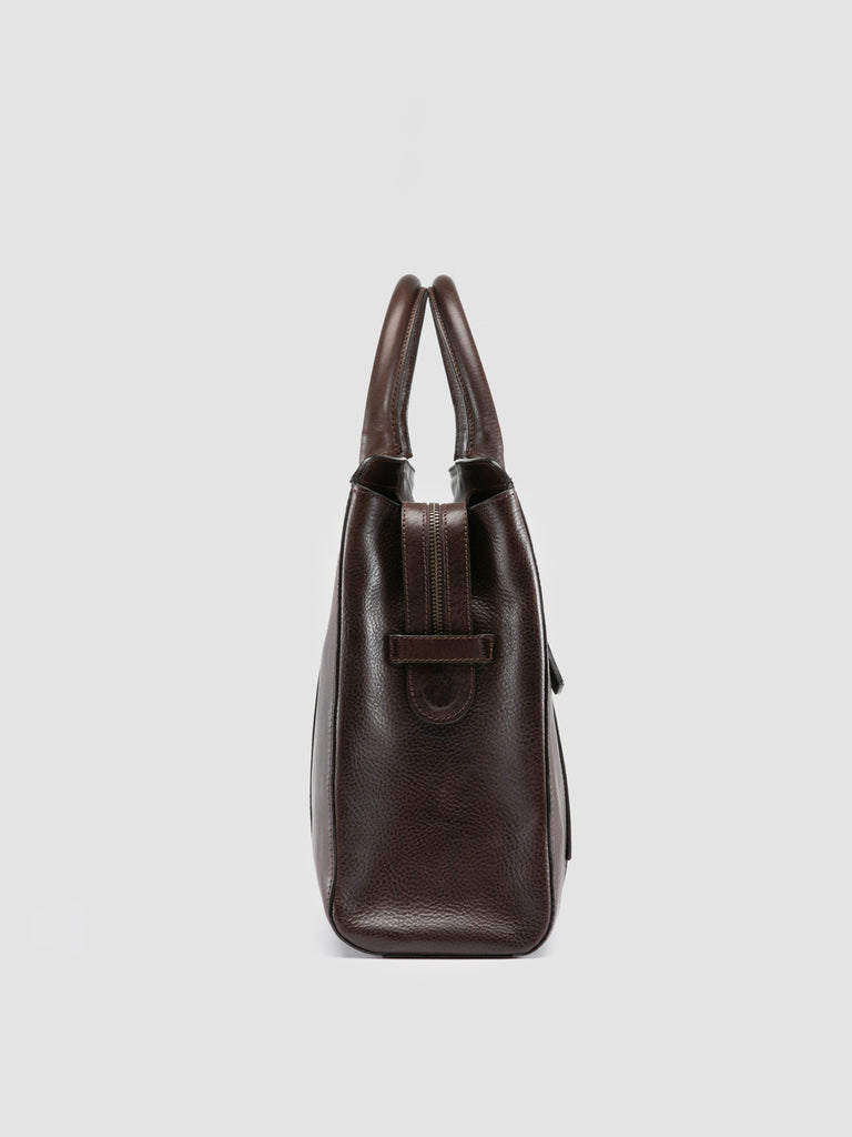 RARE 046 - Dark Brown Leather Briefcase