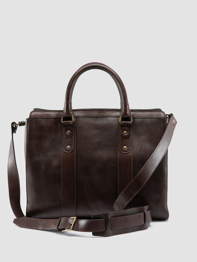 RARE 046 - Dark Brown Leather Briefcase