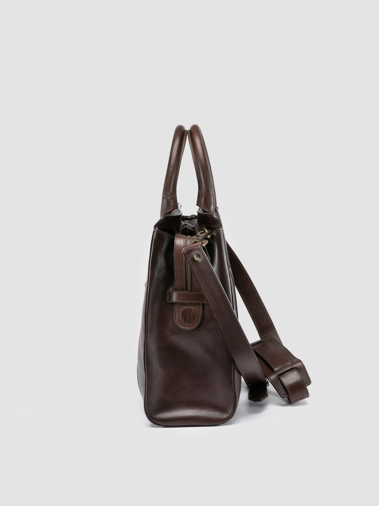 RARE 046 - Dark Brown Leather Briefcase