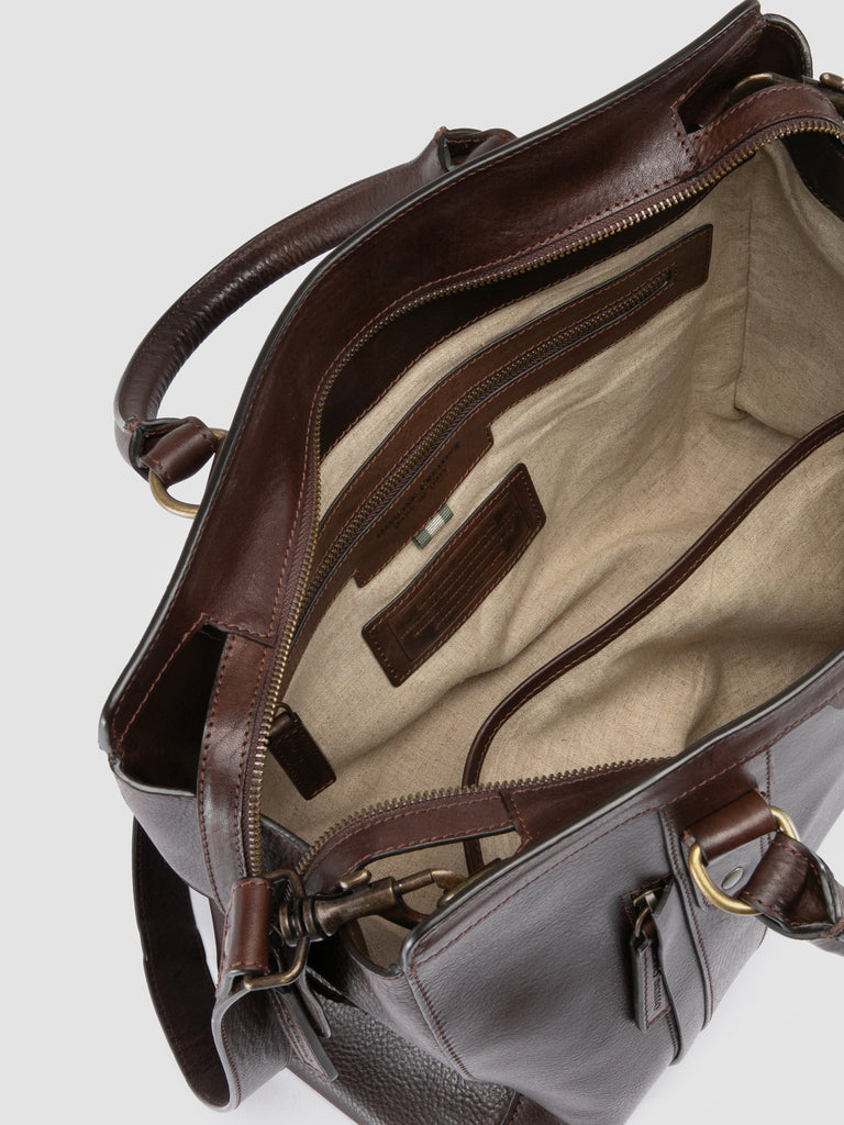 RARE 046 - Dark Brown Leather Briefcase