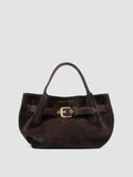 SADDLE 028 - Brown Suede Handle Bag - image OCBSADD28LIGC3G110TU0 - 1