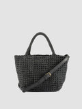 VICKY 001 - Black Leather Handle Bag - image OCBVIC001BUTMI1000TU0 - 1
