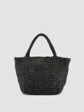 VICKY 001 - Black Leather Handle Bag - image OCBVIC001BUTMI1000TU0 - 3
