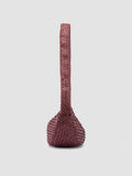 OC CLASS 068 - Burgundy Woven Leather Crossbody Bag - 2