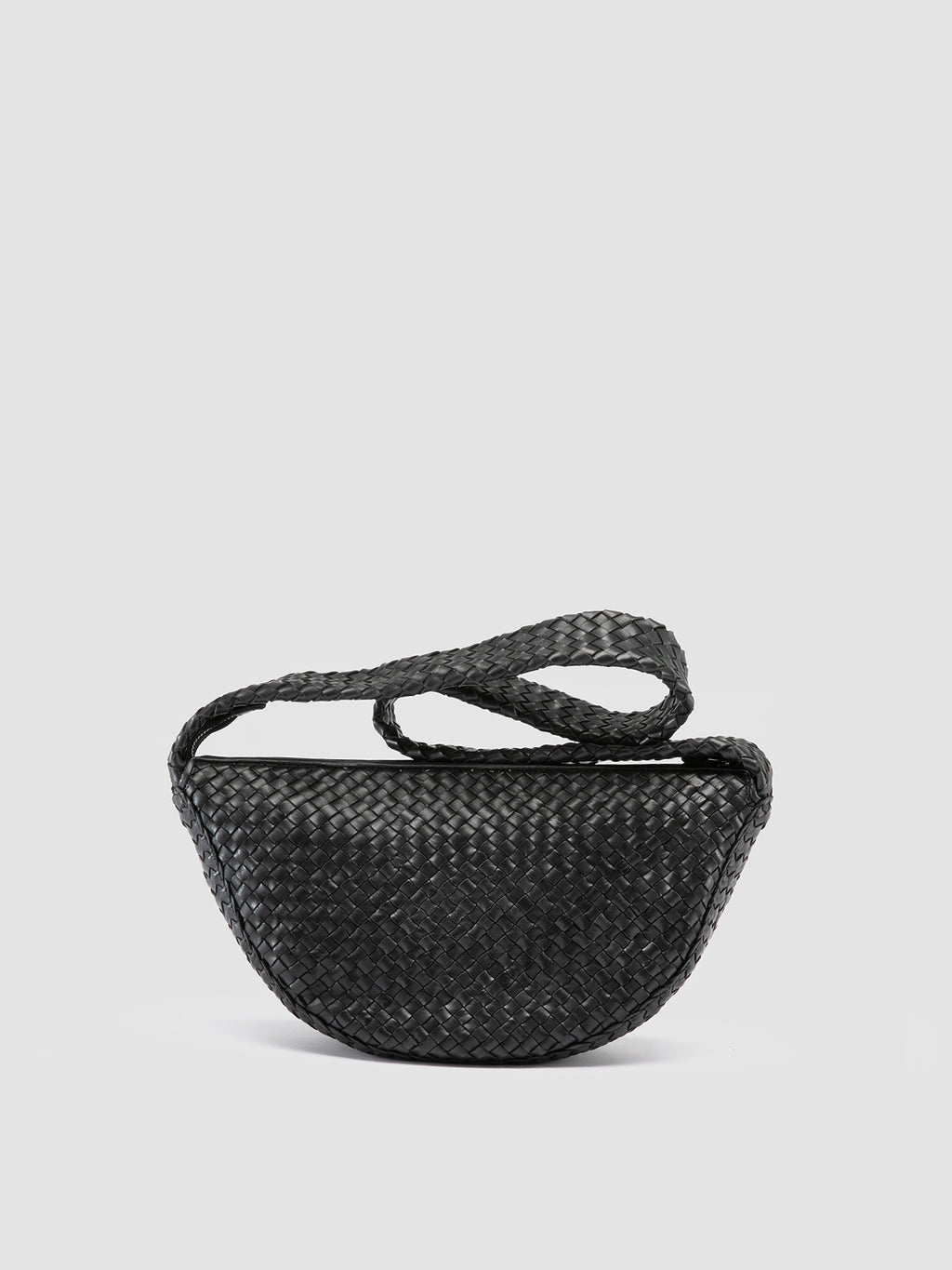 OC CLASS 068 - Black Leather Crossbody Bag - 3