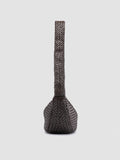 OC CLASS 068 - Dark Brown Woven Leather Crossbody Bag - 2