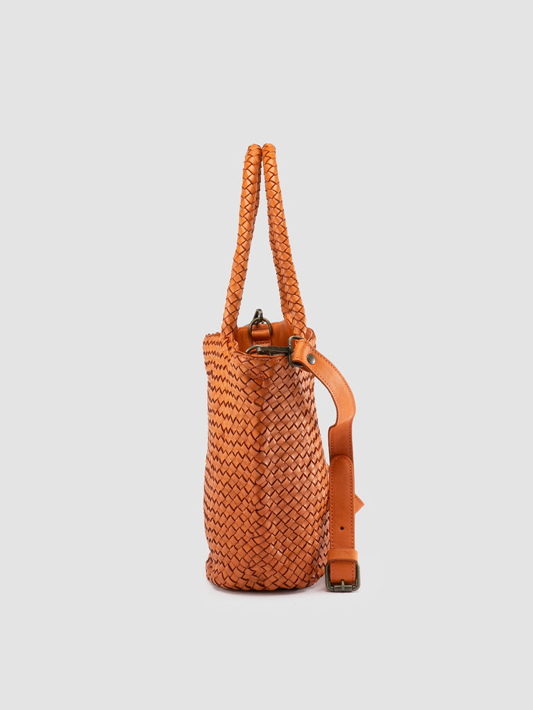 OC CLASS 072 - Orange Leather Shoulder Bag