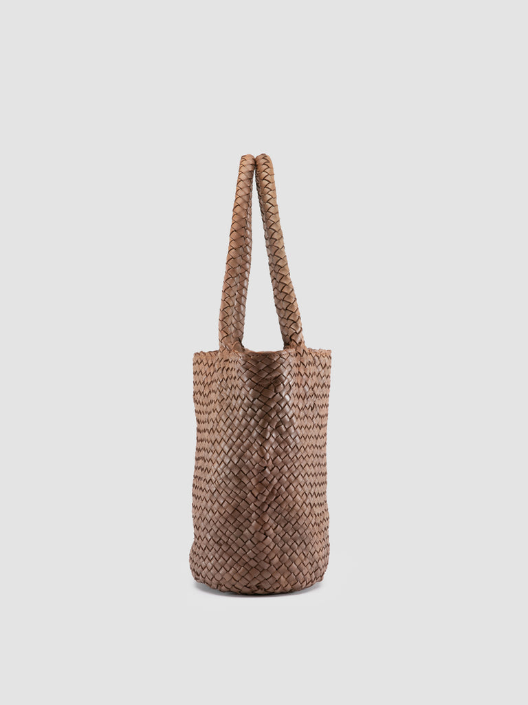 OC CLASS/072 - Brown Leather Shoulder Bag