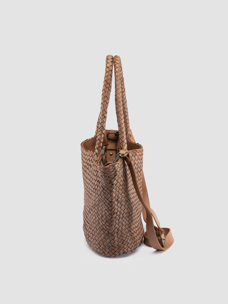 OC CLASS/072 - Brown Leather Shoulder Bag