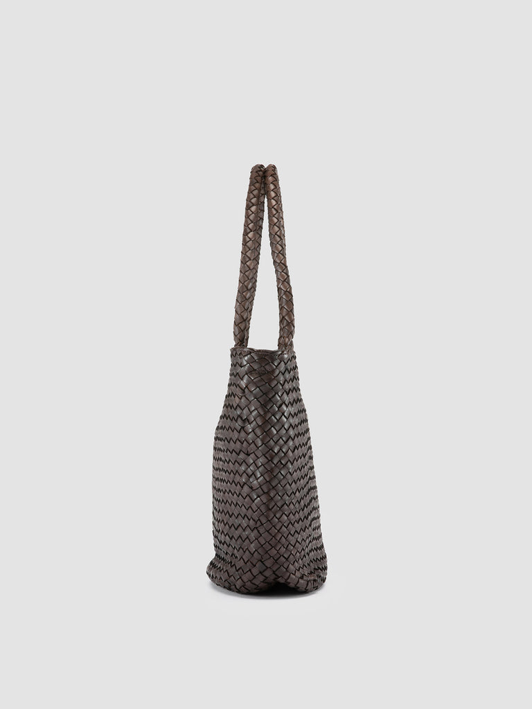 OC CLASS 072 - Dark Brown Leather Shoulder Bag