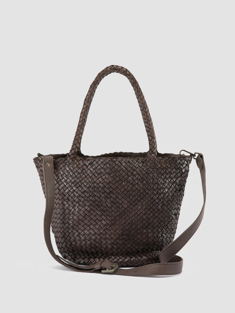 OC CLASS 072 - Dark Brown Leather Shoulder Bag