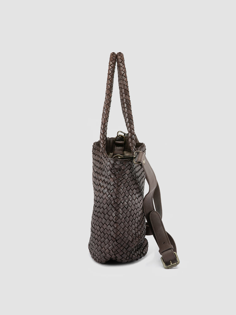OC CLASS 072 - Dark Brown Leather Shoulder Bag
