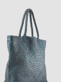 OC CLASS 35 Woven - Blue Leather Tote Bag