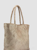 OC CLASS 35 Woven - Gold Leather Tote Bag