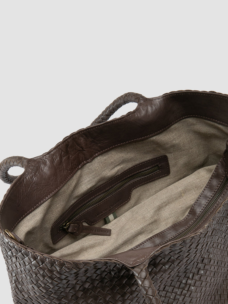 OC CLASS 35 Lavagna - Grey Leather Tote Bag