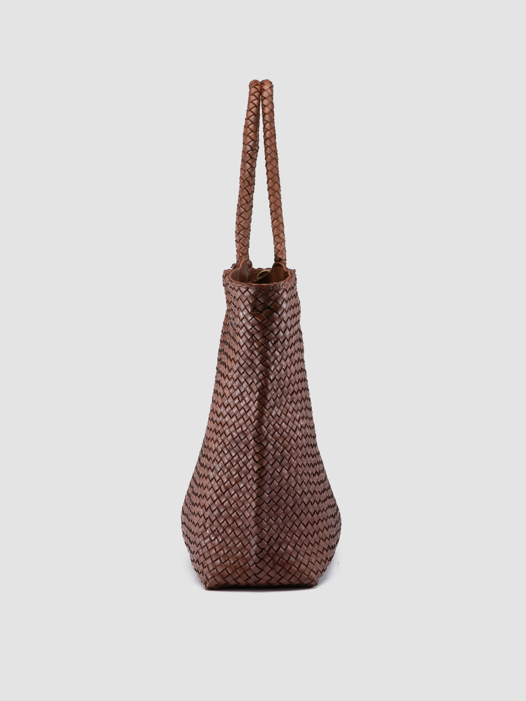 OC CLASS 35 Woven - Brown Leather Tote Bag - 2