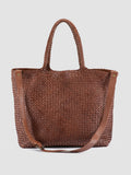 OC CLASS 35 Woven - Brown Leather Tote Bag - 3