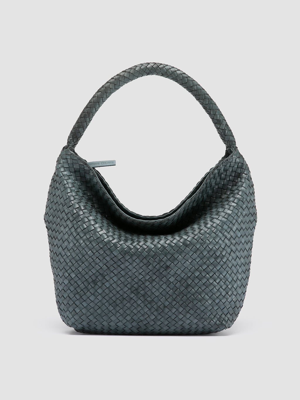 OC CLASS 09 - Blue Woven Leather Tote Bag