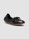 BALLET 101 - Black Leather Sneakers - thumb image 3,side view