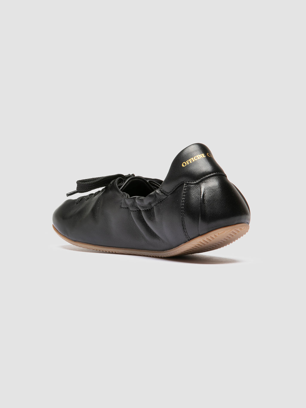 BALLET 101 - Black Leather Sneakers - image 4,side view