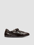 BALLET 102 - Brown Leather Low Top Sneakers - thumb image 1,side view