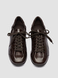 BALLET 102 - Brown Leather Low Top Sneakers - thumb image 2,side view